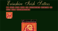 Desktop Screenshot of erinshireirishsetters.com