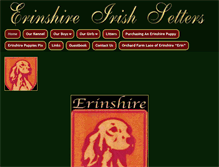 Tablet Screenshot of erinshireirishsetters.com